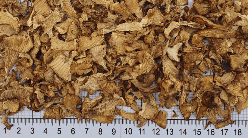 Резаная сушеная лисичка — удобный формат настоящего гриба и идеальный баланс вкуса и аромата!